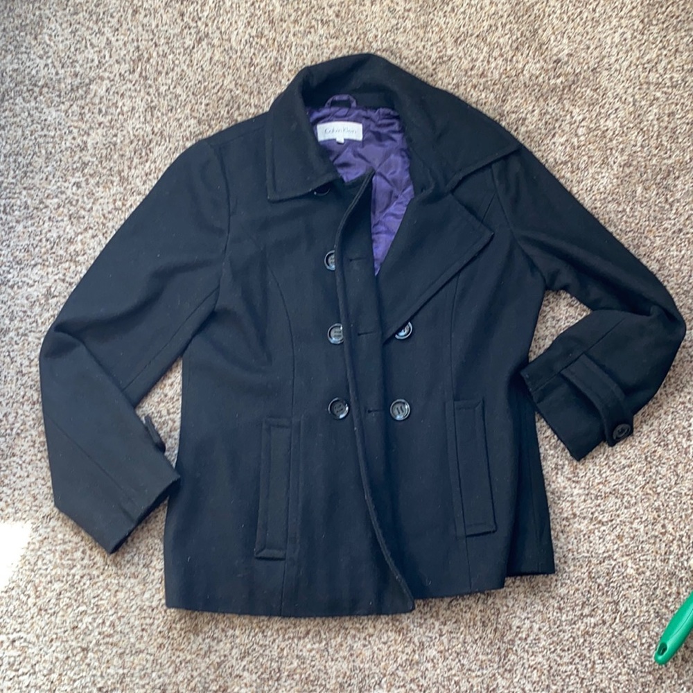 Black Calvin Klein women’s size 10 peacoat
